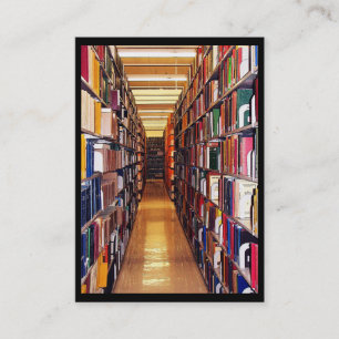 Bibliotek staplar ATC Visitkort