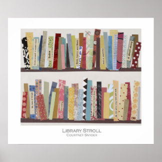 Bibliotek Stroll Poster
