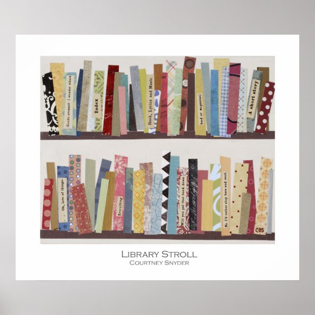 Bibliotek Stroll Poster (Framsidan)