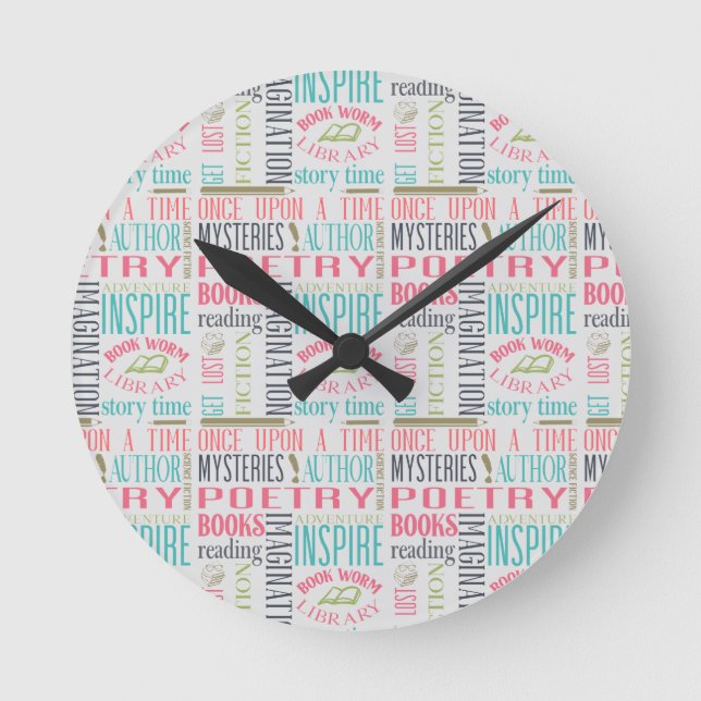 Bibliotek Tunnelbanan Art Rund Klocka (Framsida)