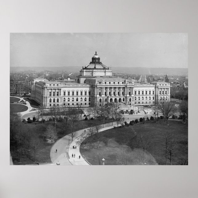 Bibliotek vid kongressen poster (Framsidan)