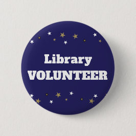 Bibliotek Volunteer med stjärnidentifiering Knapp