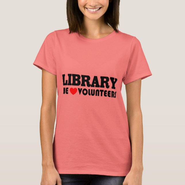 Bibliotek Volunteer T-shirt (Framsida)