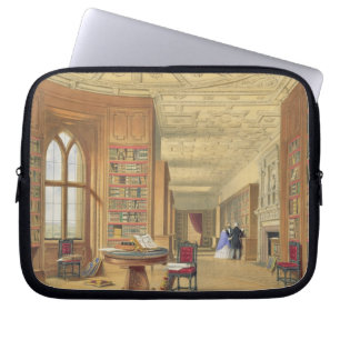 Bibliotek, Windsor slott, 1838 (färglithoen) Laptop Fodral
