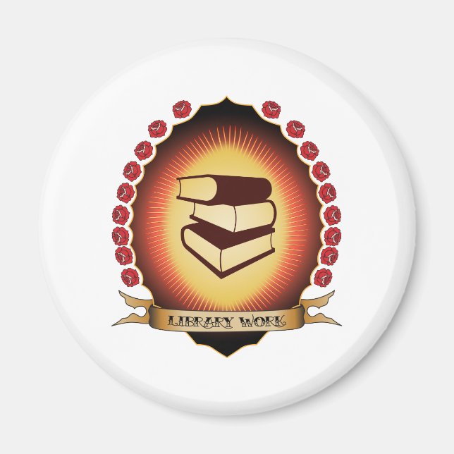 Bibliotek Work Mandorla Magnet (Framsidan)