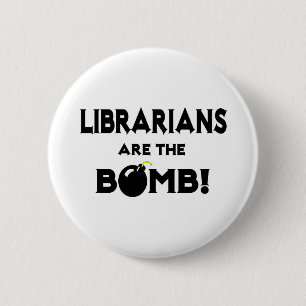 Bibliotekare är bomben! knapp