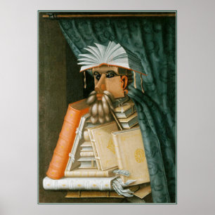 Bibliotekare av Giuseppe Arcimboldo Poster