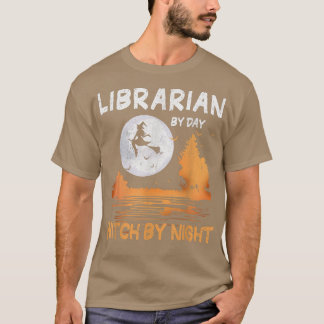 Bibliotekare efter dagsljud av nattkvinnor Hallowe T Shirt