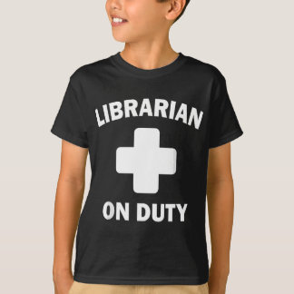 Bibliotekare i tjänst t shirt