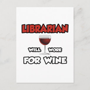 Bibliotekare.. Kommer att arbeta för Vin Vykort