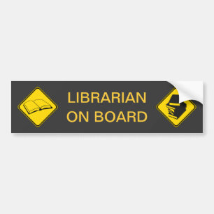 Bibliotekare ombord bildekal