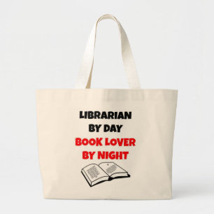 Bibliotekare vid Bok Älskare på dagen före natten Jumbo Tygkasse