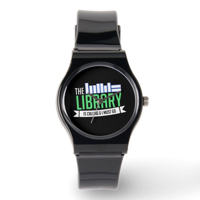 Bibliotekarie Bibliotek Böcker Gåva Armbandsur (Framsida)