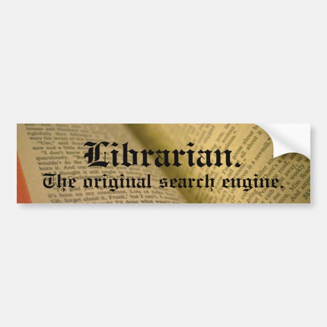 Bibliotekarie Bildekal (Framsidan)