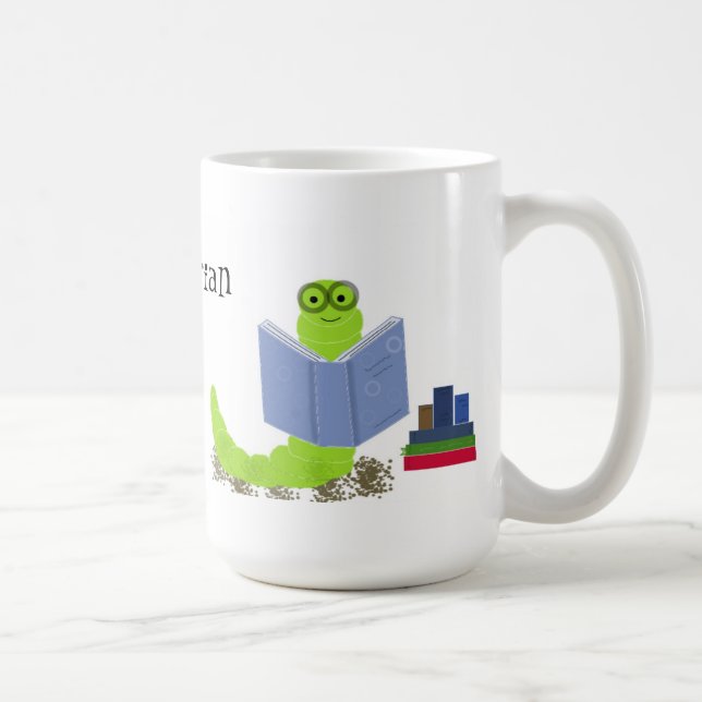 Bibliotekarie Bokmask Design Kaffemugg (Höger)
