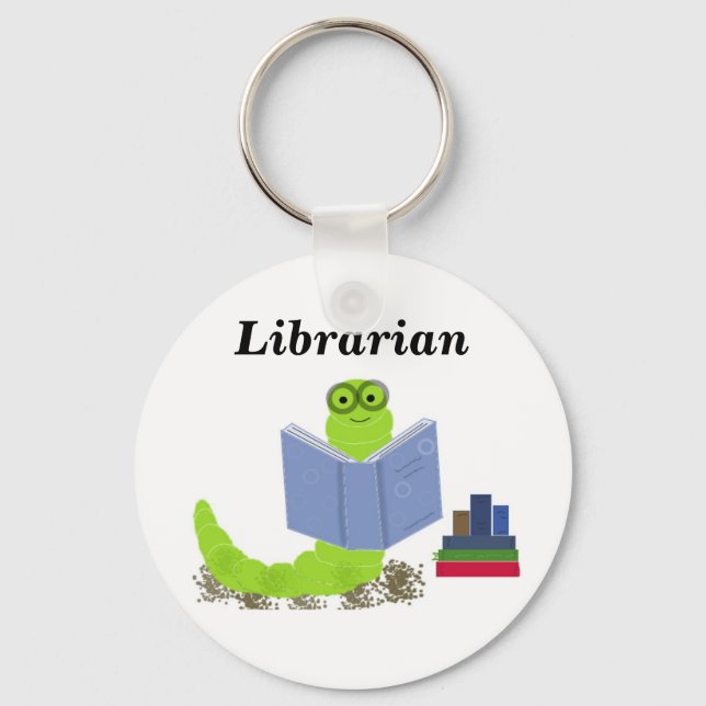 Bibliotekarie - Bokmask Nyckelring (Framsida)
