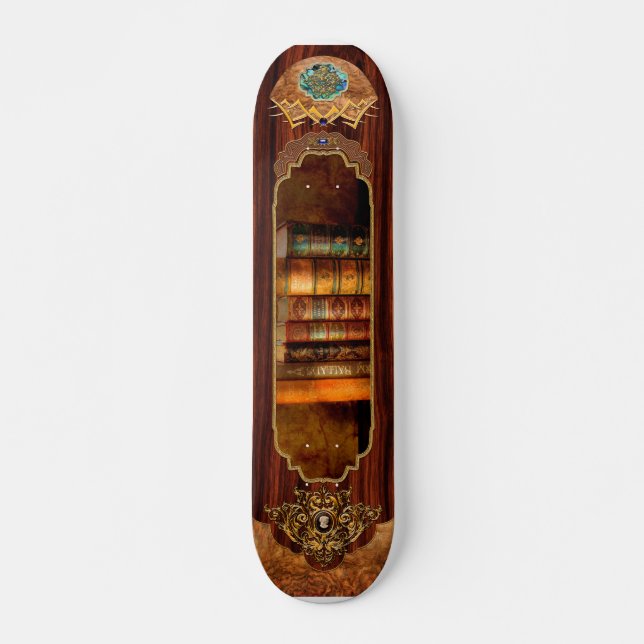 Bibliotekarie - Författare - Antikvariat böcker Skateboard Bräda 20,5 Cm (Framsida)