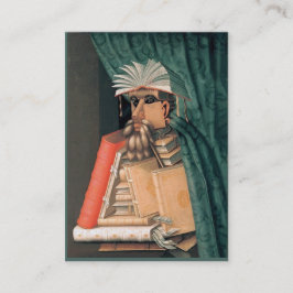 Bibliotekarie författare, dubbelsidig forskare - visitkort