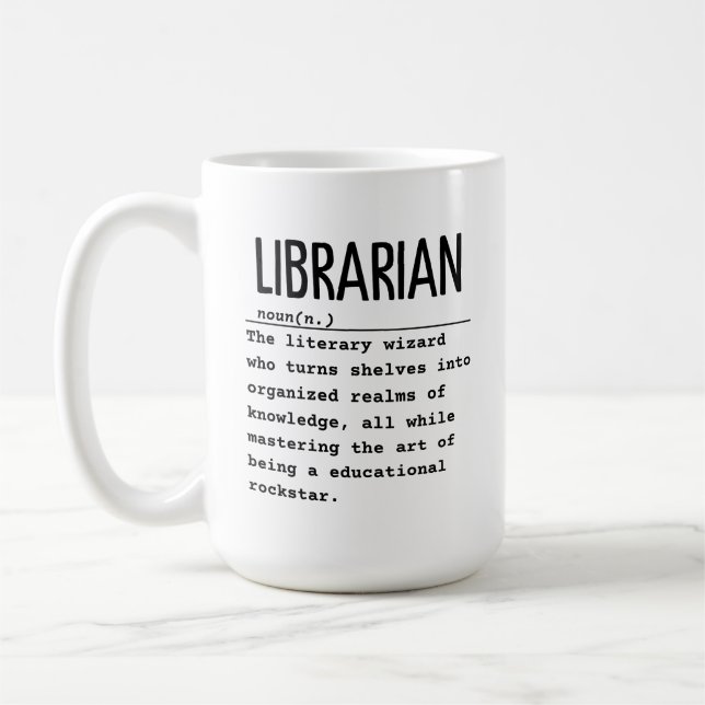 bibliotekarie kaffemugg (Vänster)