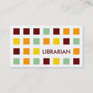 BIBLIOTEKARIE (modet kvadrerar), Visitkort