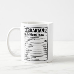 Bibliotekarie Näringsfakta Roligt Bokälskare Kaffemugg