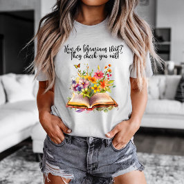 Bibliotekarie och böcker t-shirt