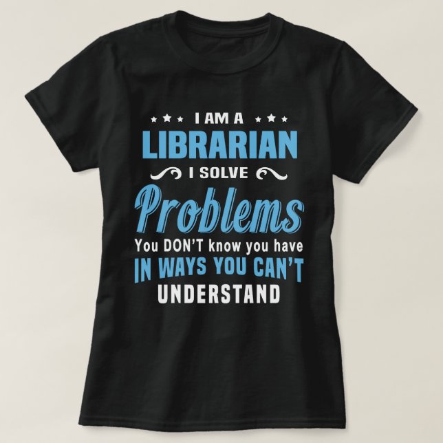 bibliotekarie t shirt (Design framsida)