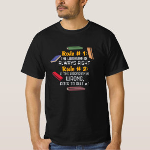 bibliotekarie t shirt