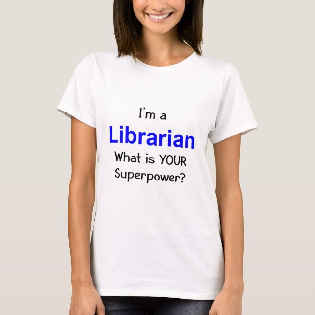 bibliotekarie tee shirt (Framsida)