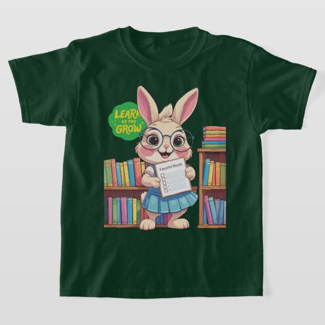 🐰📚 Bibliotekarie-under-utbildning stjärna – Kani T Shirt (Laydown)