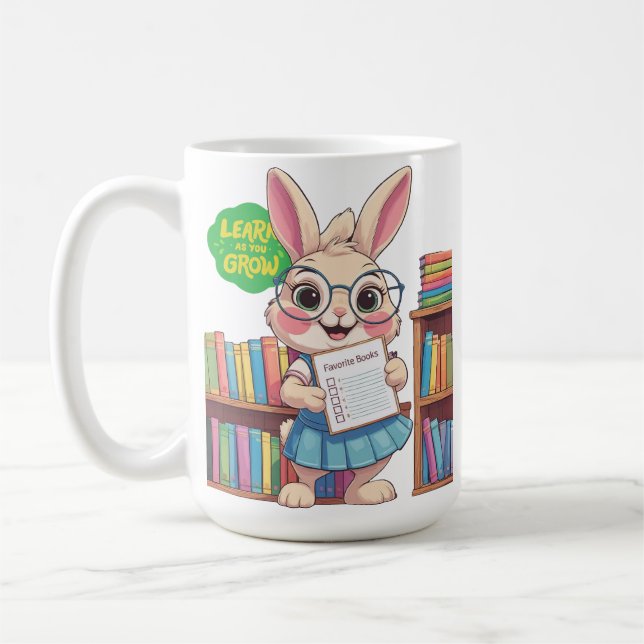 Bibliotekarie-under-utbildning Stjärna – Kanin Edi Kaffemugg (Vänster)