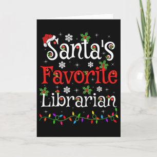 Bibliotekarie Xmas Tomtens favoritbibliotekarie ju Kort