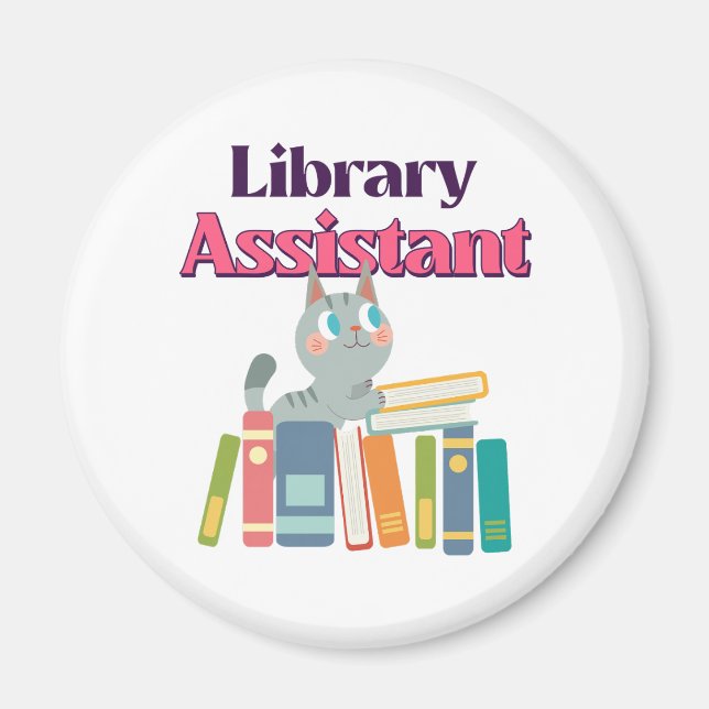 Bibliotekarieassistent Magnet (Framsidan)