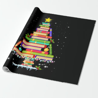 Bibliotekarien bok julgran god jul presentpapper