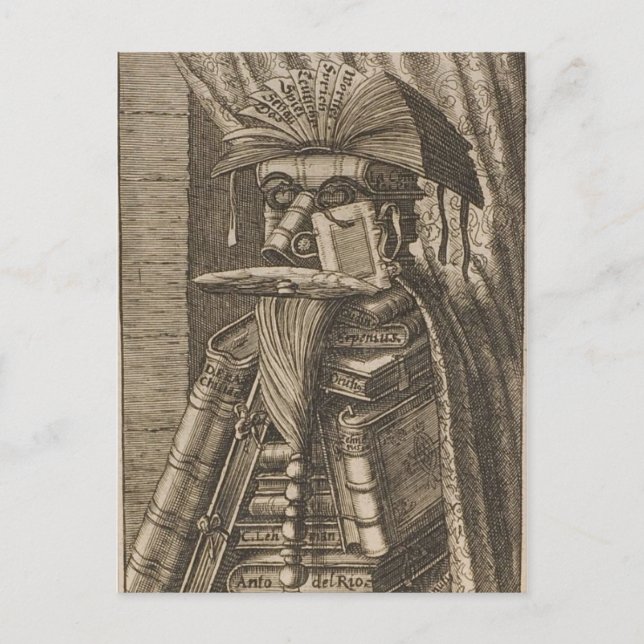 Bibliotekarien Vykort (Framsida)