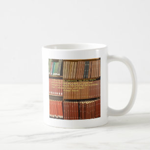 Bibliotekarier är det omstörtande citationsteckn kaffemugg