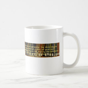 Bibliotekarier är omstörtande kaffemugg