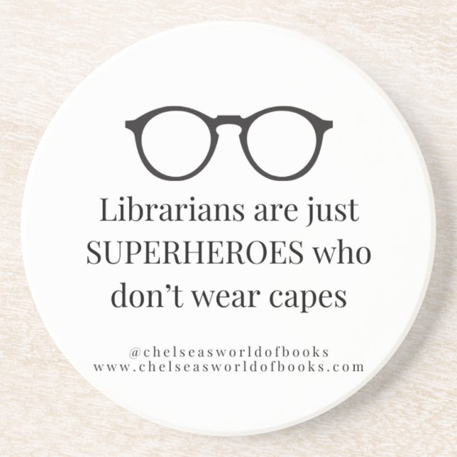 Bibliotekarier är SUPERHJÄLTAR som inte bär mantla Underlägg (Framsidan)