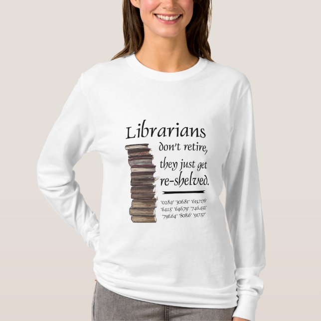 Bibliotekarier avgår inte… tröja (Framsida)