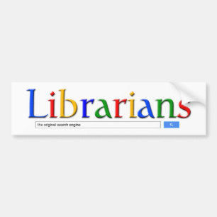 bibliotekarier den original- sökandemotorn bildekal