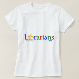 bibliotekarier den original- sökandemotorn t-shirt