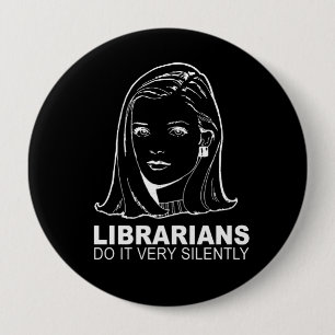 bibliotekarier gör det mycket tyst knapp