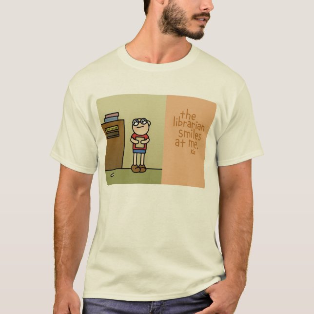 bibliotekariesmiles. t shirt (Framsida)
