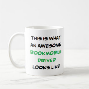 bibliotekarisk bokrörlig chaufför, fantastisk kaffemugg