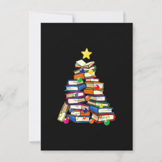 Bibliotekariska Bok Älskare Bokar Julgran Merry Bo Inbjudningar