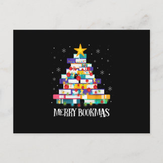 Bibliotekariska Bok Älskare Bokar Julgran Merry Bo Vykort