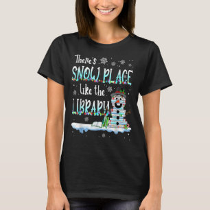 Bibliotekariska där är Snö Ställe som Bibliotek Ch T Shirt