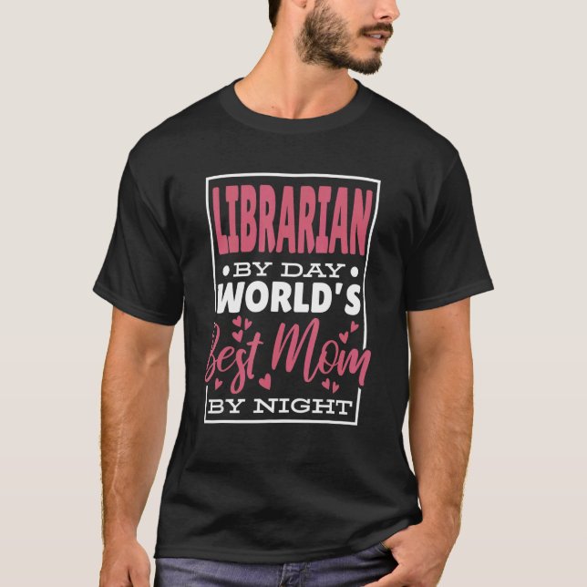 Bibliotekariska efter dag världens bästa Mamma eft T Shirt (Framsida)