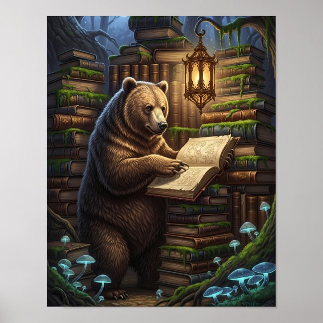 Bibliotekariska kloster | Magic Fantasy Poster (Framsidan)