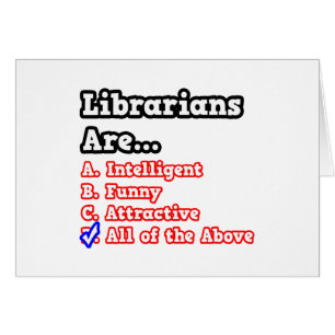 Bibliotekariska Quiz...joke Hälsningskort
